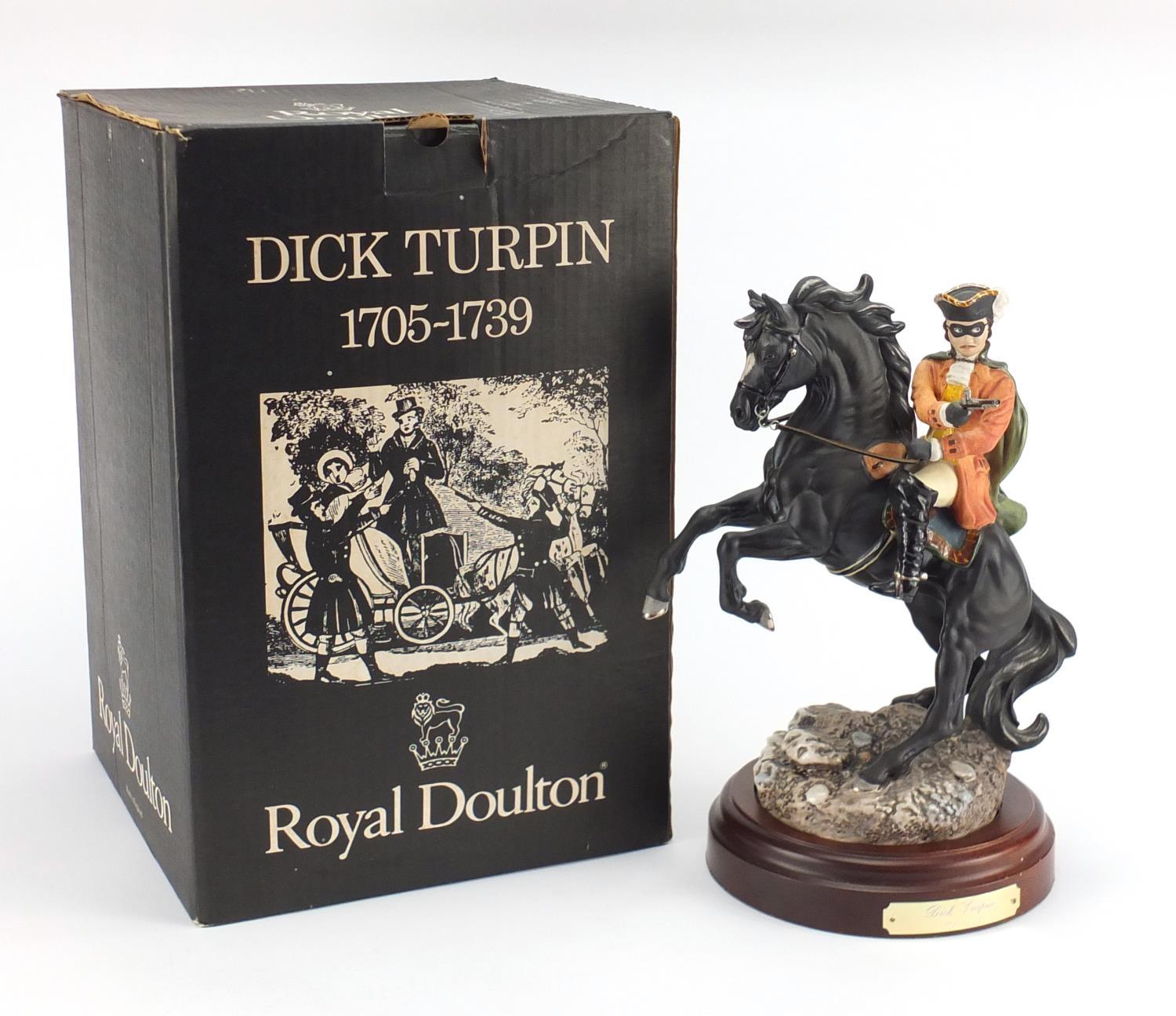Royal Doulton figure Dick Turpin HN3272, limited edition 391/5000, with box, 32cm high : For further - Image 6 of 6