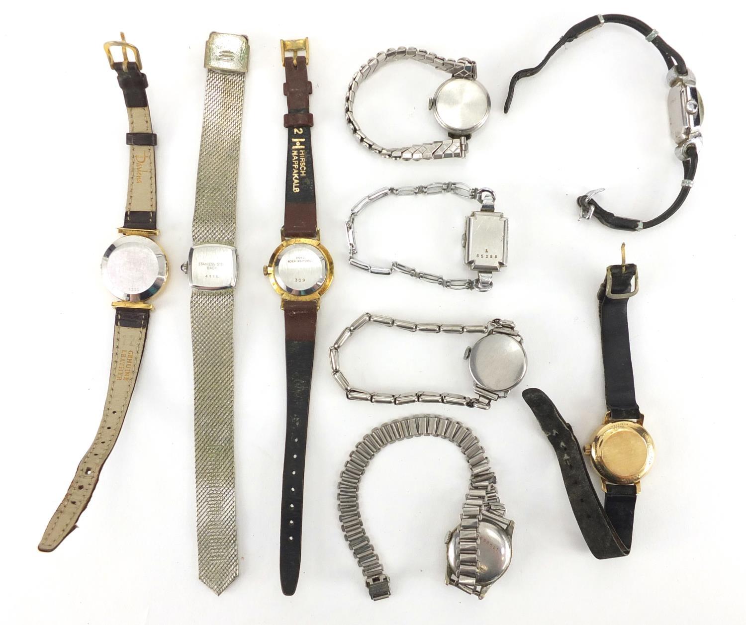 Vintage and later ladies wristwatches including Omega, Bulova, Waltham Everite and Waverly : For - Image 5 of 6