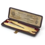 Pair of ivory flanked superior razors by Joseph Rogers & Sons of Sheffield, housed in a fitted