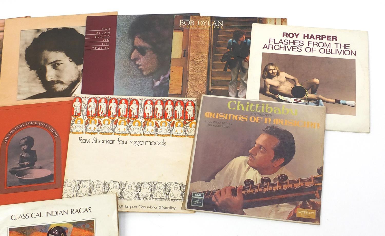 Folk vinyl LP's including Ravi Shankar, Bob Dylan and Roy Harper : For further Condition Reports - Image 3 of 4