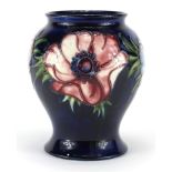 Moorcroft Poppy pattern pottery vase, painted and impressed marks to the base, 14.5cm high : For