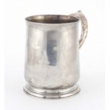 Silver tankard by Charles Asprey, London 1944, 11.5cm high, approximate weight 428.0g : For extra