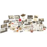 British Militaria including World War II medals, with two boxes of issue inscribed Mr A F Stevens