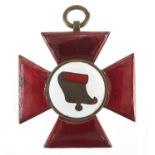 Red enamel Order cross, 6.5cm high : For extra condition reports please visit www.