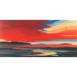 Pam Carter - Incandescent Skies II, artist proof print in colour, limited edition 9/20, mounted