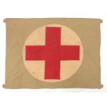 United States Military interest medic design flag, stamped Philadelphia DM Depo 1944 to the reverse,