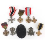 Six German Military Interest medals and three Naval badges : For extra condition reports please