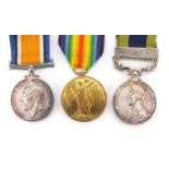 British Military World War I pair and George V India General Service medal with Afghanistan N.W.F.