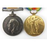 British Military World War I pair awarded to J.78527.G.S.OLIVER.A.B.R.N : For extra condition