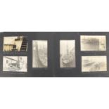 Shipping interest black and white photographs, arranged in an album including New York and Bermuda :