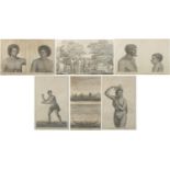 Set of six 19th century Australian interest engravings from Atlas Du Voyage A La Recherché De La