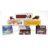 Six Corgi die cast vehicles all boxed, three transport of the thirties, The Beatles Yellow