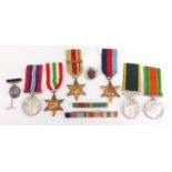 British Military World War II medal group including George VI Territorial Efficient Service medal