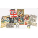 Sporting ephemera and autographs including Cavalcade of Anglo-Australian Test Cricket, 1877-1938
