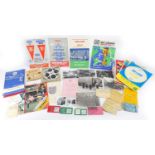 1930's and later football ephemera including Wembley Stadium passes, BBC television and World Soccer