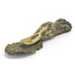 Victorian brass ducks head design letter clip, 22cm in length : For Further Condition Reports Please