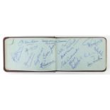 1950's cricket autograph album containing team autographs including Australian touring team 1956,