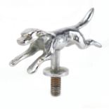 Chrome greyhound car mascot, 9cm wide : For Further Condition Reports Please Visit our website