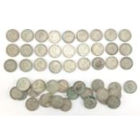 British pre decimal pre 1947 florins and two shillings, approximate weight 525.0g : For Further