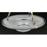 Art Deco circular frosted glass plaffonier, 35cm diameter :For Further Condition Reports Please