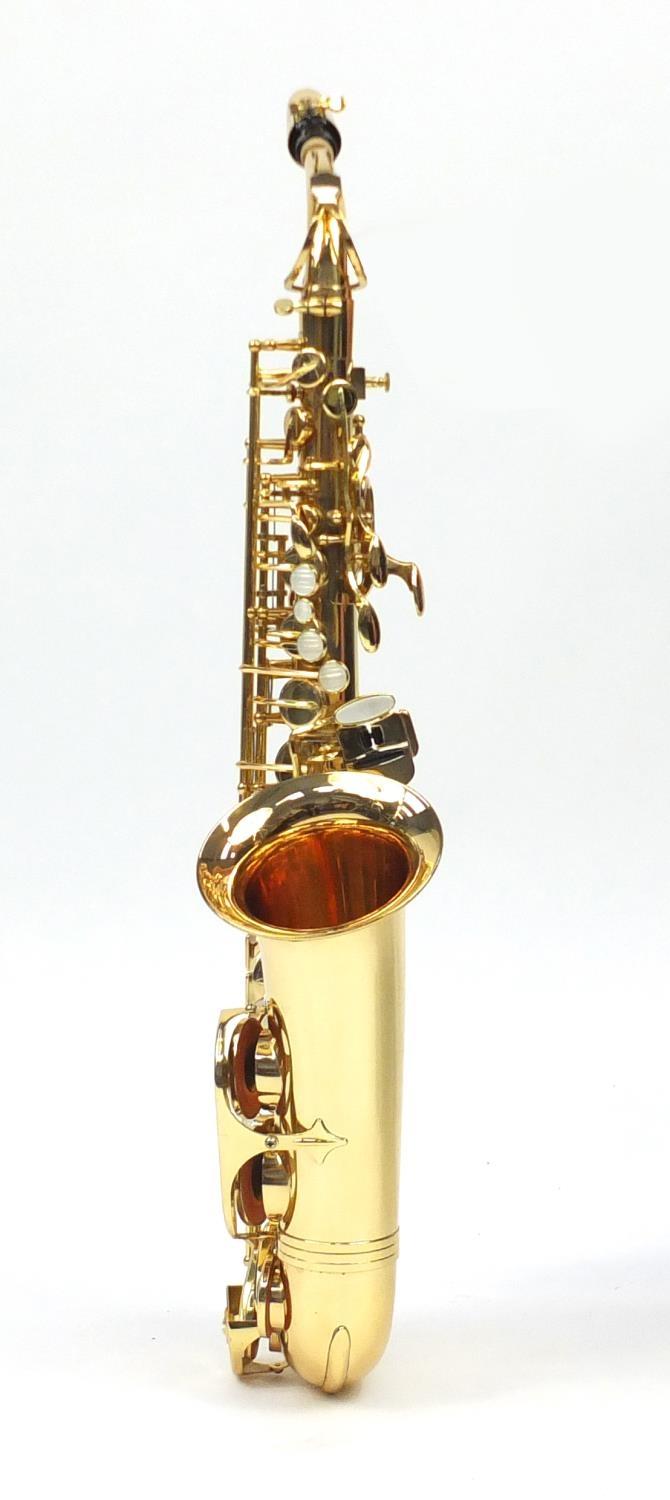 Jupiter 500 series brass saxophone, with Mother of Perl keys and fitted case, numbered 101116, - Image 3 of 10