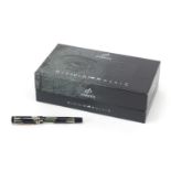 Parker Duofold Mosaic fountain pen with 18k white gold nib, fitted case and box :For Further