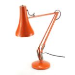 Vintage orange angle poise lamp : For Further Condition Reports Please Visit Our Website