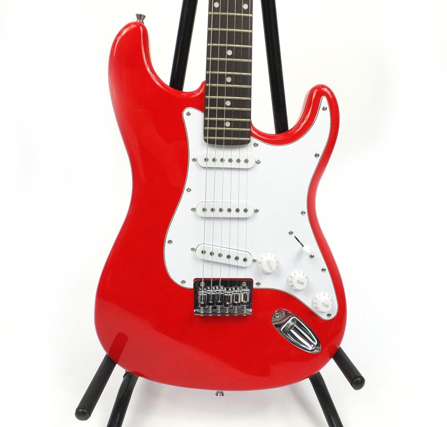 Squier Stratocaster by Fender six string electric guitar, serial number CMF18000158 : For Further - Image 5 of 6