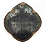 German Military World War I enamel badge :For Further Condition Reports Please Visit Our Website