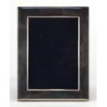 Rectangular silver easel photo frame, by Carrs, 16.5cm x 13cm : For Further Condition Reports Please