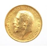 George V 1915 gold sovereign :For Further Condition Reports Please Visit Our Website
