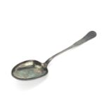Danish silver basting spoon, by I Paulsen, 38cm in length, approximate weight 171.0g :For Further
