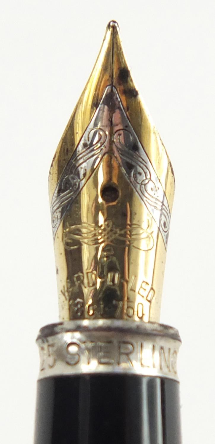 Yard-O-Led sterling silver fountain pen and propelling pencil, embossed with foliage together with - Image 7 of 7