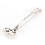 Georgian silver ladle, W M A M Glasgow 1827, 17cm in length, approximate weight 37.0g : For