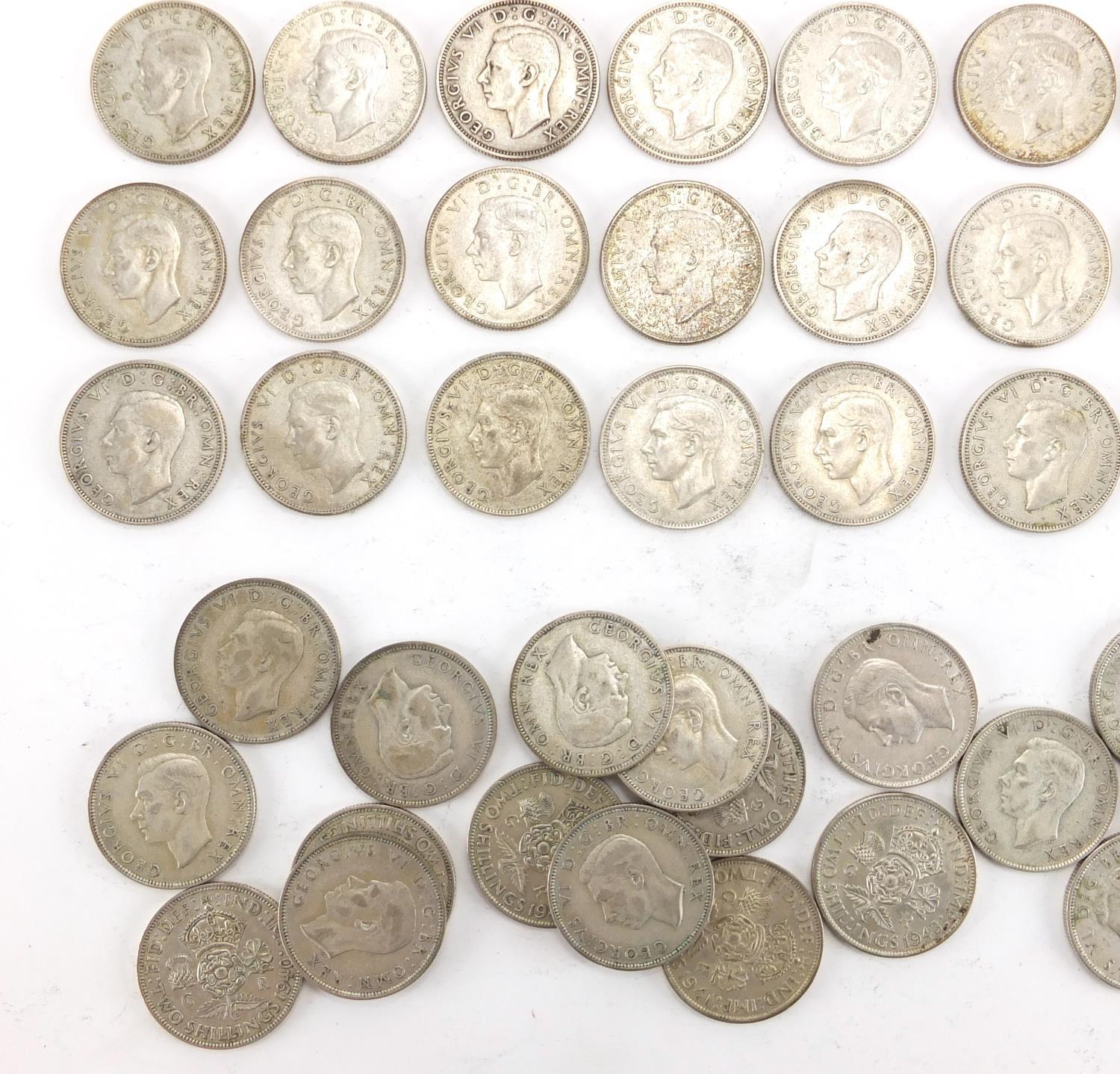 British pre decimal pre 1947 two shillings, approximate weight 540.0g : For Further Condition - Image 2 of 4