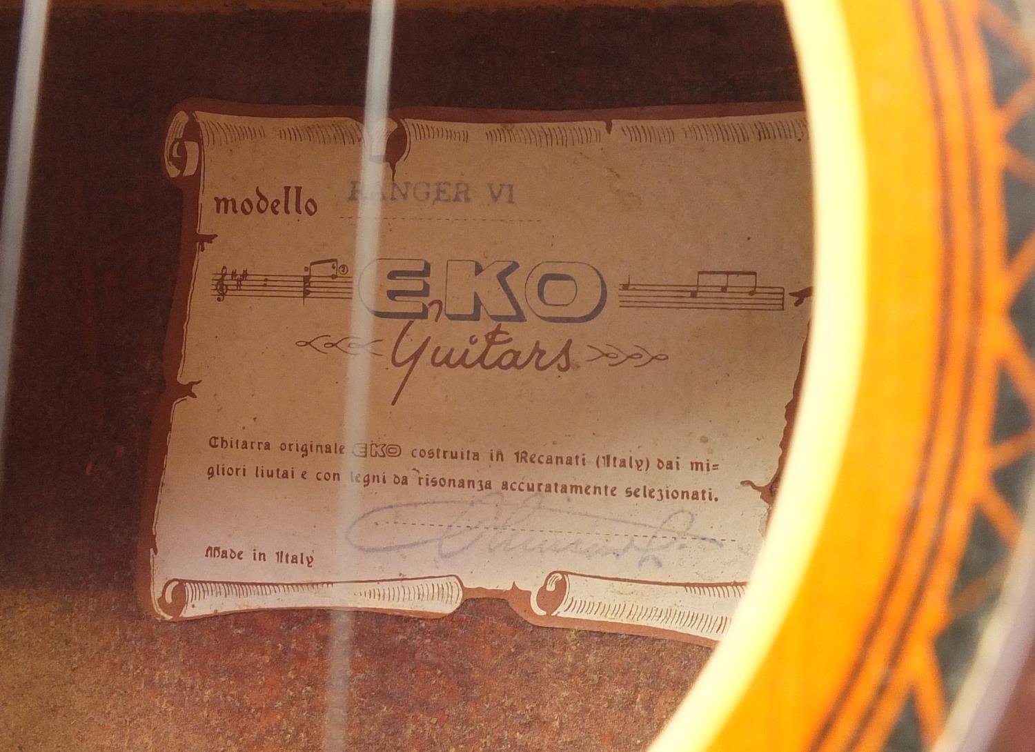 Eko six string acoustic guitar, model Ranger VI : For Further Condition Reports Please Visit Our - Image 3 of 5