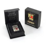 Zippo 75 year Anniversary lighter, limited edition 1/500, with box : For Further Condition Reports