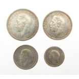 George V 1934 Maundy money four coin set :For Further Condition Reports Please Visit Our Website