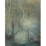 Abstract composition, woodland, oil on canvas, bearing an signature Tapis and inscription verso,