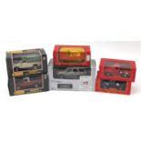 Six die cast vehicles with boxes, scale 1:18, including eagle Collectables, Anson and Mira : For