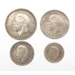 George V 1933 Maundy money four coin set :For Further Condition Reports Please Visit Our Website