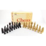 Studio Anne Carlton World Cup final chess set, with box, the largest piece 15cm high : For Further