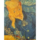After Vincent Van Gogh - Portrait of a sailor, oil on board, bearing a signature possibly Mauha