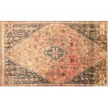 Rectangular Persian Qashqai rug having an all over stylised floral design, 270cm x 175cm : For