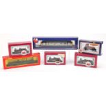 OO gauge model railway with boxes comprising three Dapol locomotives, Boxhill, LBSC & Southern,