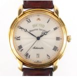 Gentleman's Maurice Lacroix automatic wristwatch, with day date dial, 3.6cm in diameter :For Further