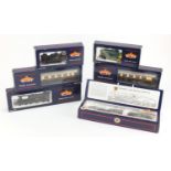 Bachmann Branch-Line OO Gauge model railway with boxes including Lord Nelson 30851 locomotive,