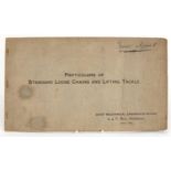 Early 1920's Railwayana interest Particulars of Standard Loose Chains and Lifting Tackle booklet,
