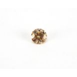 Yellow solitaire diamond, approximately 7mm in diameter :For Further Condition Reports Please