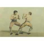 After Charles Reuben Ryley - Daniel Mendoza and Richard Humphreys, 18th century boxing interest